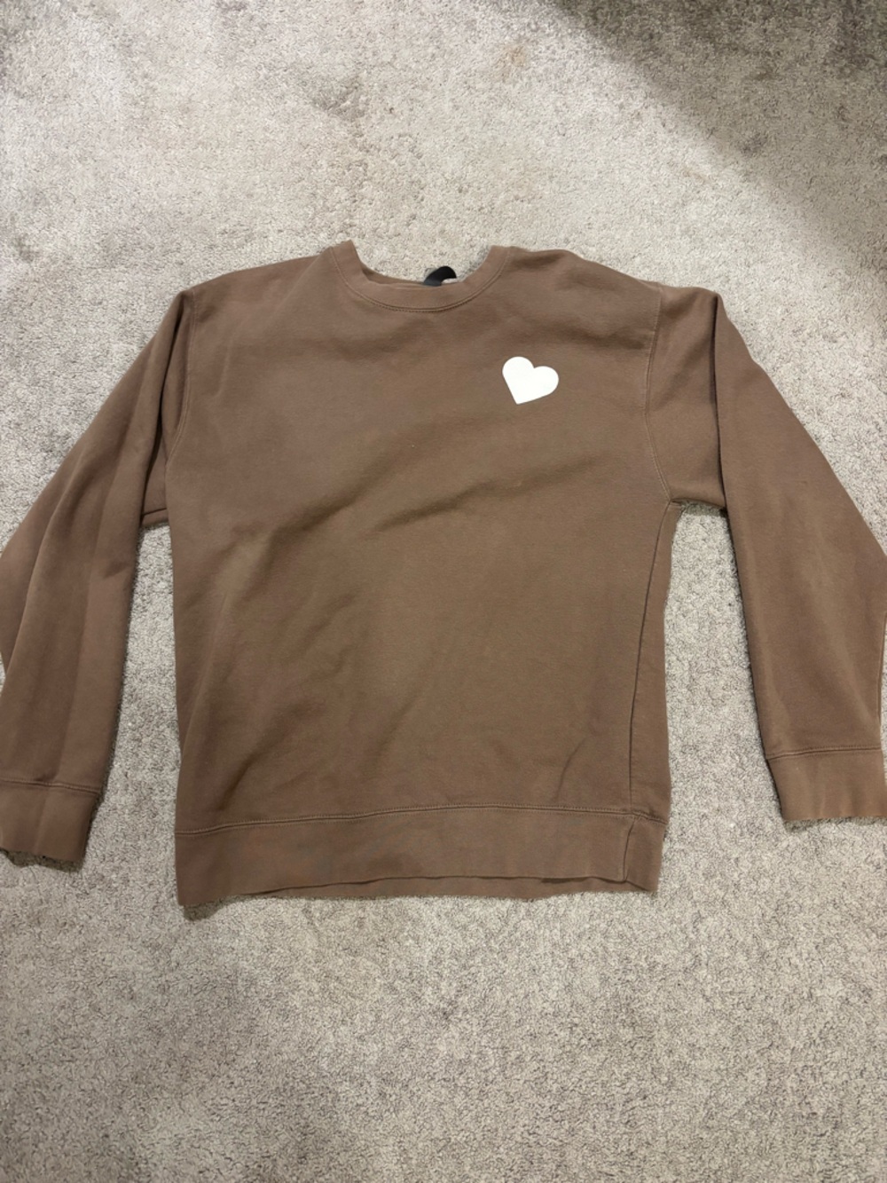 Brown Kids Bottoms with Heart Accent